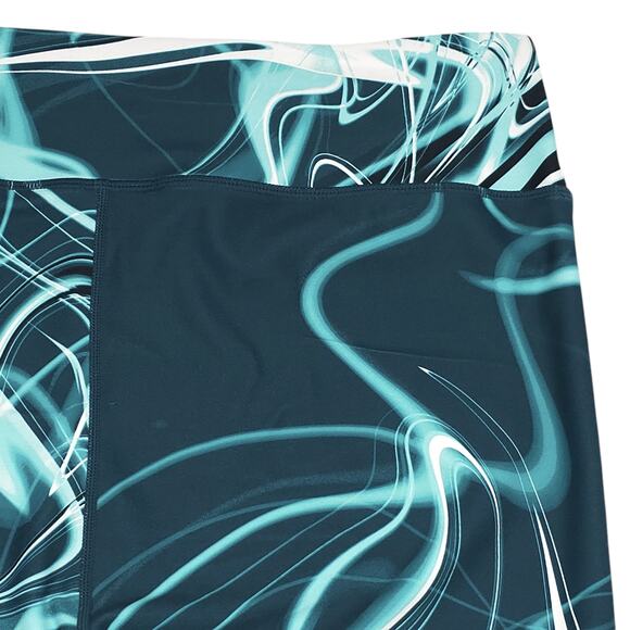 Fabletics Leggings Womens 1X Blue High Waist Cherise Powerhold Mesh Wavelength - Picture 10 of 12